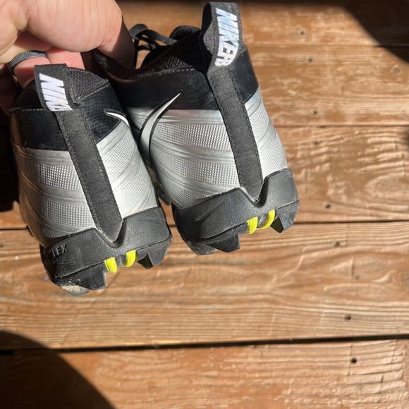 Nike Alpha Fastflex Menace Shark Football Cleats Black Gray Yellow Mens Size 13 - Picture 6 of 6